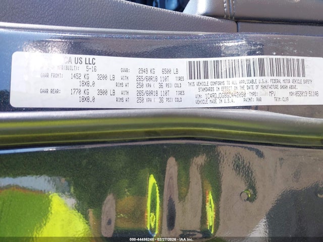 2016 DODGE DURANGO 1C4RDJDG8GC442090 Photo 8