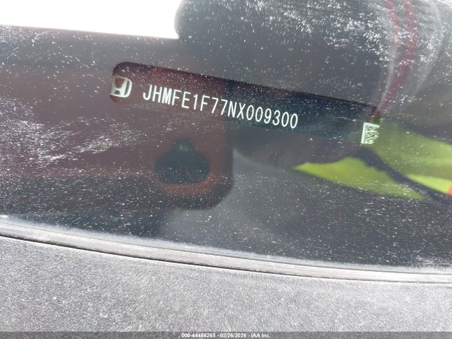 44486265 :رقم المزاد ، JHMFE1F77NX009300 vin ، 2022 Honda Civic Ex مزاد بيع