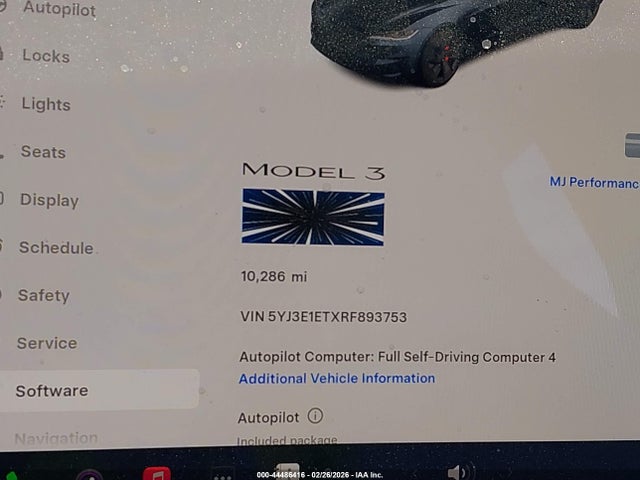 Продаж на аукціоні авто 2024 Tesla Model 3 Performance All-wheel Drive, vin: 5YJ3E1ETXRF893753, номер лоту: 44486416
