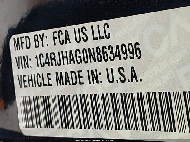 2022 JEEP GRAND CHEROKEE 1C4RJHAG0N8634996 Photo 8