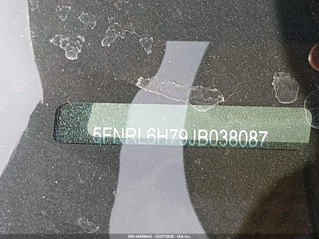 5FNRL6H79JB038087 Honda Odyssey Ex-l
