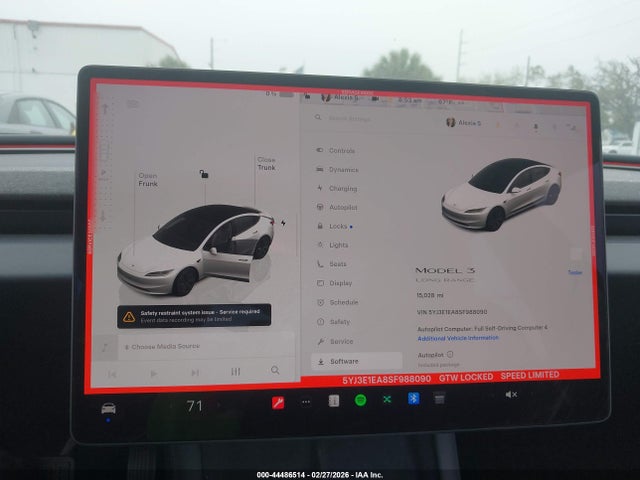 Продажа на аукционе авто 2025 Tesla Model 3 Long Range Rear-wheel Drive/standard Rear-wheel Drive, vin: 5YJ3E1EA8SF988090, номер лота: 44486514