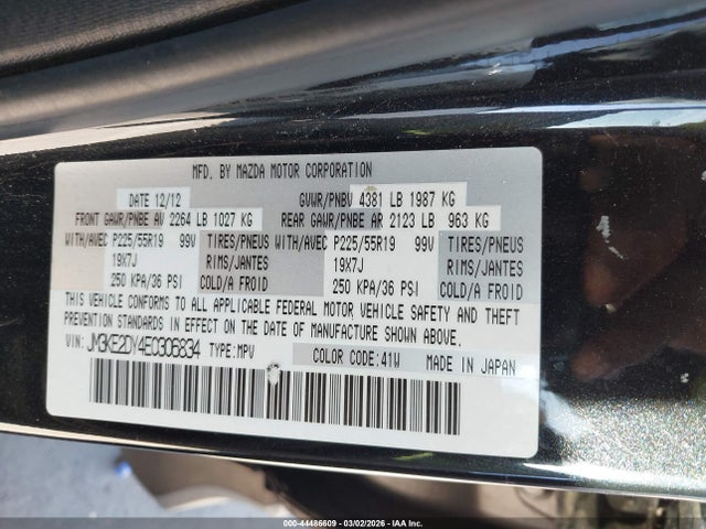 Aukcja sprzedaży 2014 Mazda Cx-5 Grand Touring, vin: JM3KE2DY4E0306834, numer aukcji: 44486609