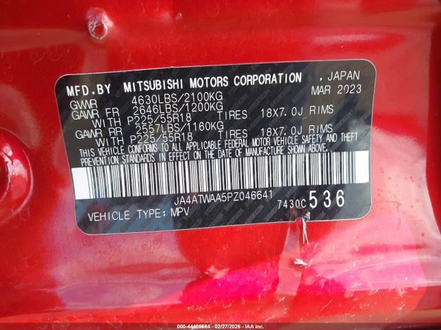 2023 MITSUBISHI ECLIPSE CROSS JA4ATWAA5PZ046641 Photo 8