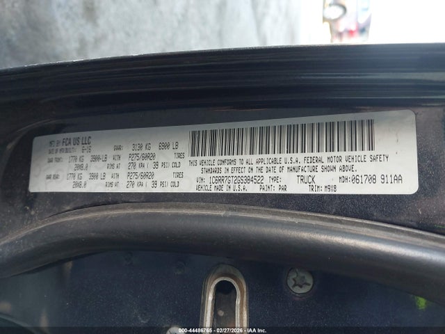 1C6RR7GT2GS384522 RAM 1500 Big Horn