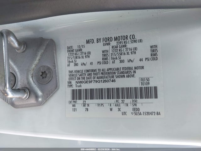 NM0GE9F79G1260746 Ford Transit Connect Xlt