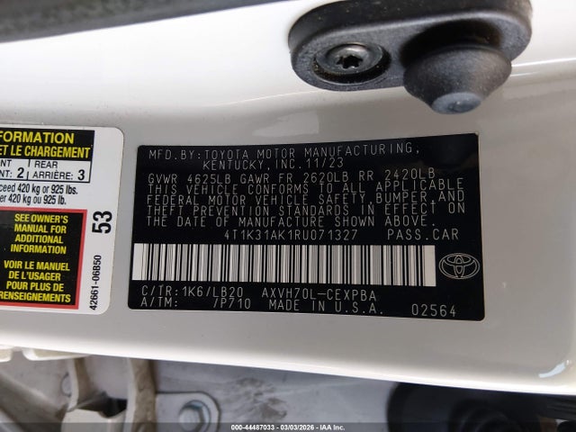 2024 TOYOTA CAMRY HYBRID 4T1K31AK1RU071327 Photo 8