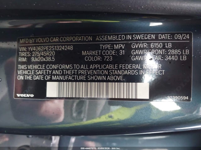 2025 VOLVO XC90 YV4062PE2S1324248 Photo 8