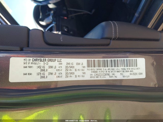 1C4RJECG1EC207061 Jeep Grand Cherokee Overland