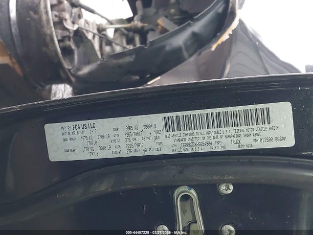 Продаж на аукціоні авто 2017 Ram 1500 Slt  4x2 6'4 Box, vin: 1C6RR6GGXHS654904, номер лоту: 44487228