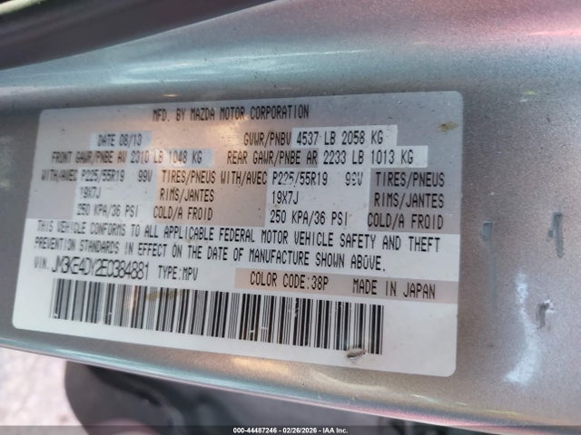 JM3KE4DY2E0384881 Mazda Cx-5 Grand Touring