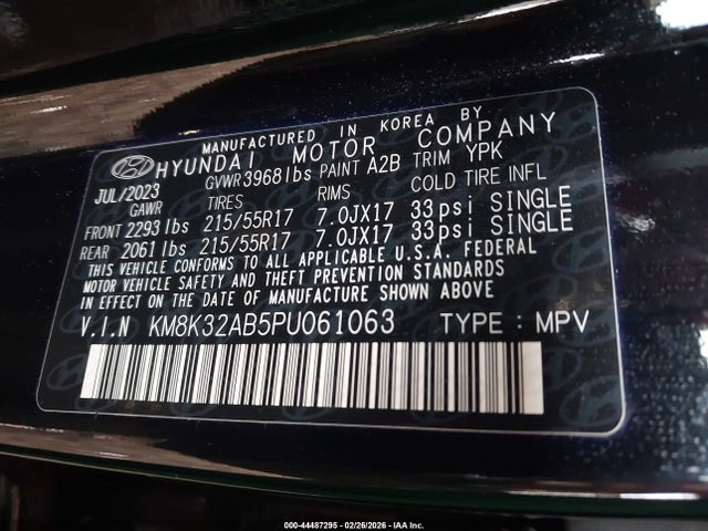 2023 HYUNDAI KONA KM8K32AB5PU061063 Photo 8