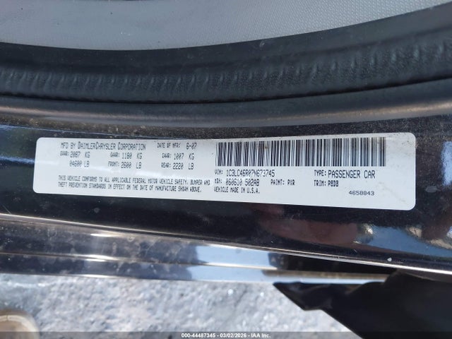 2007 CHRYSLER SEBRING 1C3LC46R07N673745 Photo 8