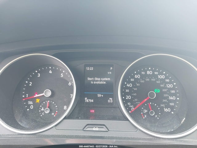 44487443 :رقم المزاد ، 3VV2B7AX2KM195463 vin ، 2019 Volkswagen Tiguan 2.0t Se/2.0t Sel/2.0t Sel R-line/2.0t Sel R-line Black مزاد بيع
