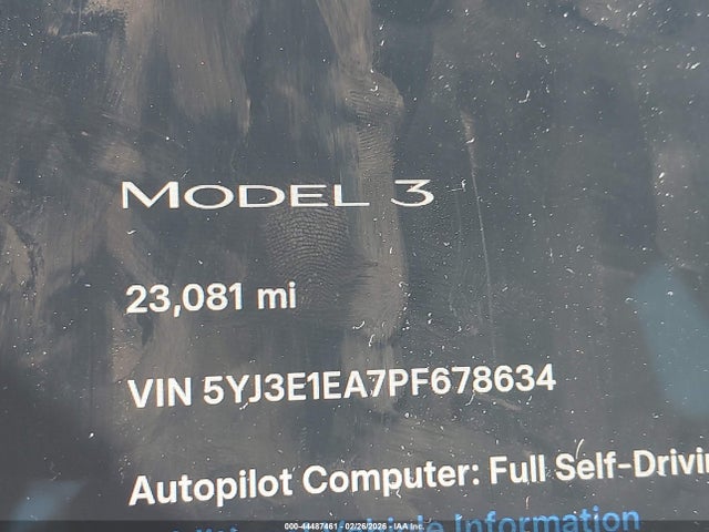 Tesla Model 3 Rear-wheel Drive 2023 5YJ3E1EA7PF678634 Image 16