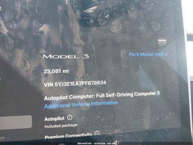 2023 TESLA MODEL 3 5YJ3E1EA7PF678634 Photo 6