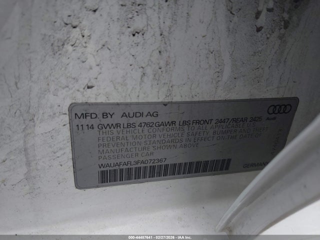 2015 AUDI A4 WAUAFAFL3FA072367 Photo 8