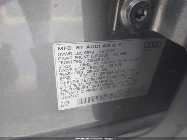 2017 AUDI Q7 WA1LABF71HD009721 Photo 8