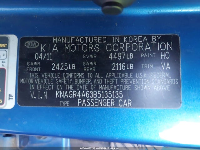 2011 KIA OPTIMA KNAGR4A63B5135135 Photo 8