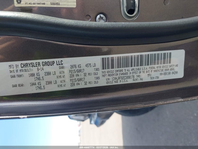 1C4NJRFB2ED898178 Jeep Patriot Latitude