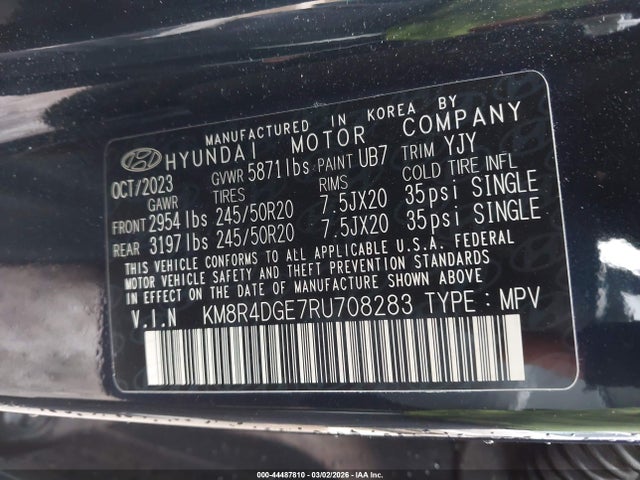 Hyundai Palisade Sel 2024 KM8R4DGE7RU708283 Image 9