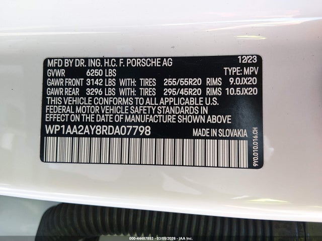 WP1AA2AY8RDA07798 Porsche Cayenne