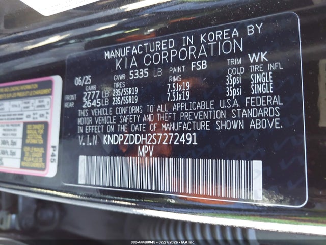 KNDPZDDH2S7272491 KIA Sportage Plug-in Hybrid X-line Prestige