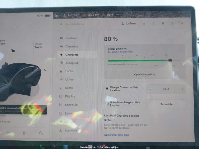 2025 Tesla Model 3 Long Range Rear-wheel Drive/standard Rear-wheel Drive მანქანა იყიდება აუქციონზე, vin: 5YJ3E1EA9SF040880, აუქციონის ნომერი: 44488139