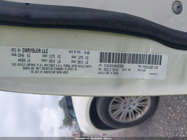 44488159 :رقم المزاد ، 2C3KA53VX9H527888 vin ، 2009 Chrysler 300 Touring مزاد بيع