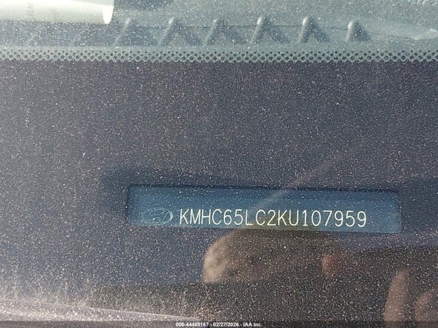 KMHC65LC2KU107959 Hyundai Ioniq Hybrid Blue