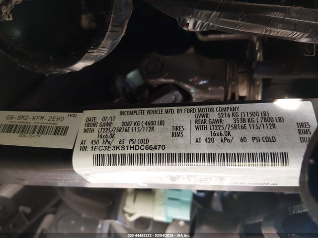 1FC3E3KS1HDC66470 Ford E-350 Stripped