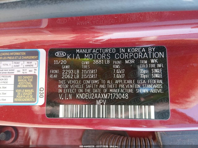 KIA SELTOS S 2021 KNDEU2AAXM7173048 Image 9