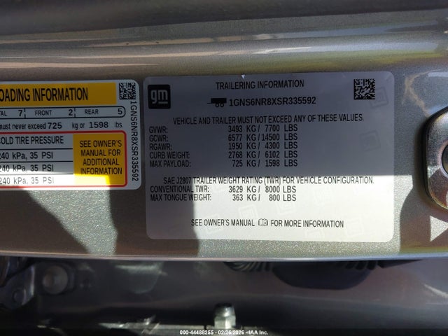 1GNS6NR8XSR335592 Chevrolet Tahoe 4wd Lt