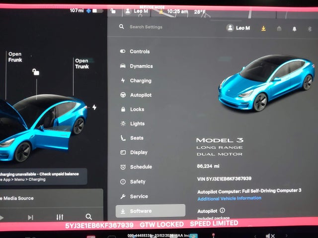Продаж на аукціоні авто 2019 Tesla Model 3 Long Range/performance, vin: 5YJ3E1EB6KF367939, номер лоту: 44488338