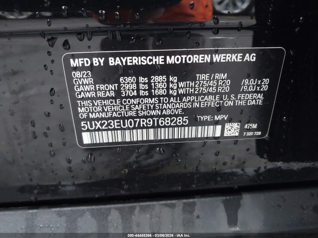 2024 BMW X5 5UX23EU07R9T68285 Photo 8