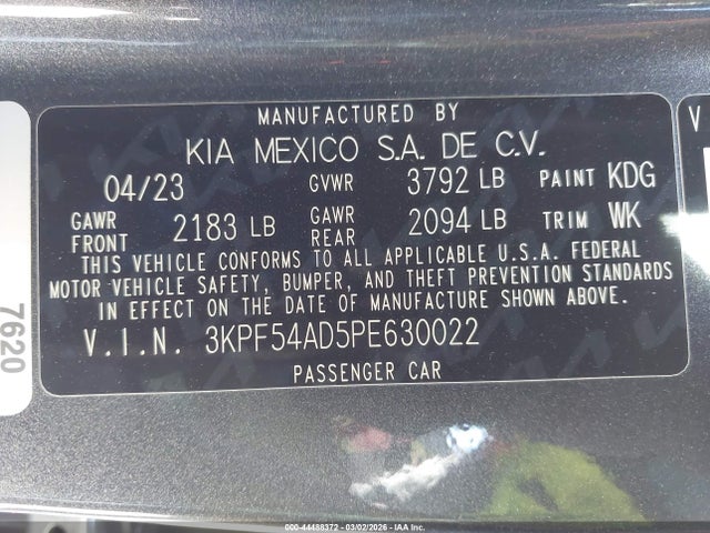 KIA Forte Gt-line 2023 3KPF54AD5PE630022 Image 9