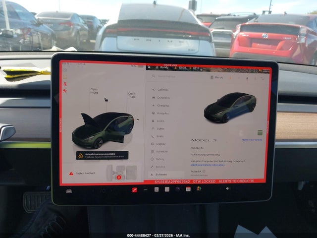 2023 Tesla Model 3 Rear-wheel Drive მანქანა იყიდება აუქციონზე, vin: 5YJ3E1EA2PF697642, აუქციონის ნომერი: 44488427