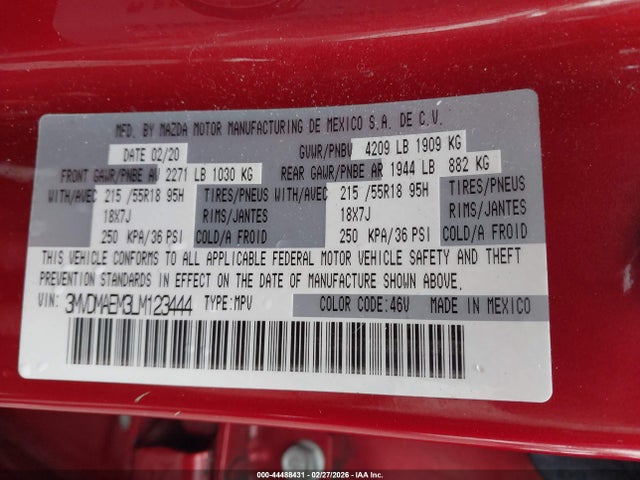 3MVDMAEM3LM123444 Mazda Cx-30 Premium Package