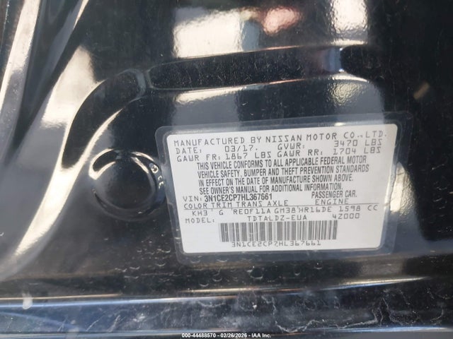 2017 NISSAN VERSA NOTE 3N1CE2CP7HL367661 Photo 8