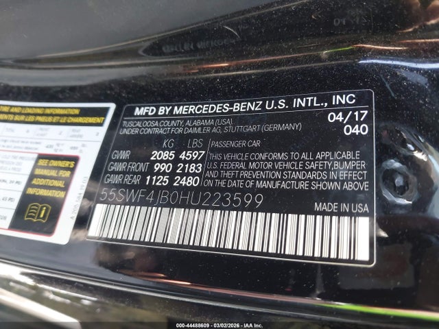 2017 MERCEDES-BENZ C 300 55SWF4JB0HU223599 Photo 8