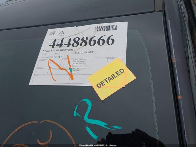 Продаж на аукціоні авто 2020 Jeep Grand Cherokee Upland 4x4, vin: 1C4RJFAG4LC118929, номер лоту: 44488666