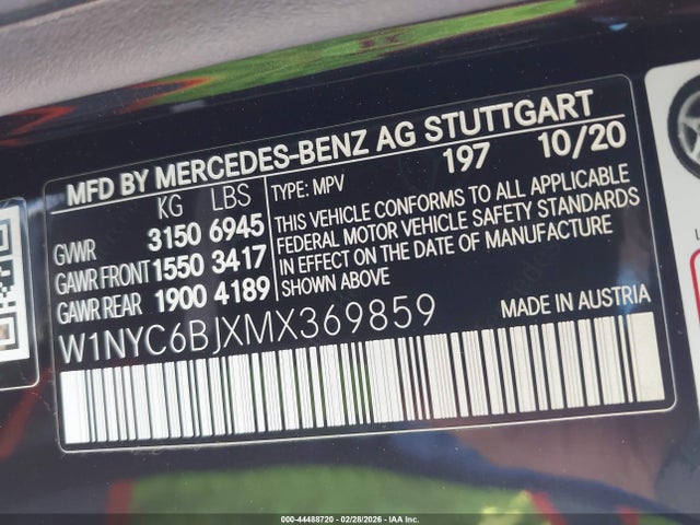 W1NYC6BJXMX369859 Mercedes-Benz G 550 Suv