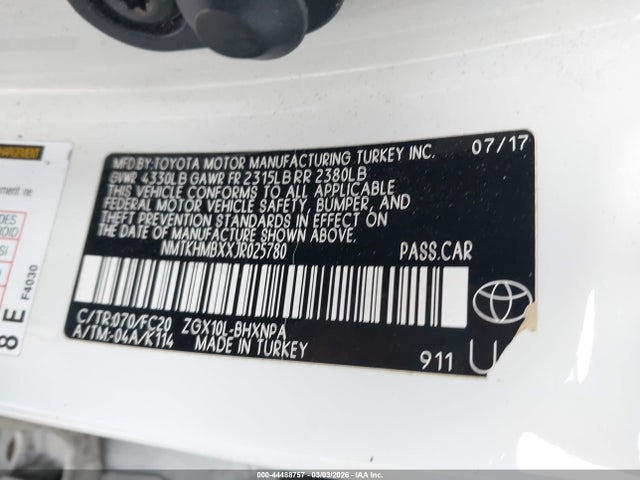 NMTKHMBXXJR025780 Toyota C-HR XLE