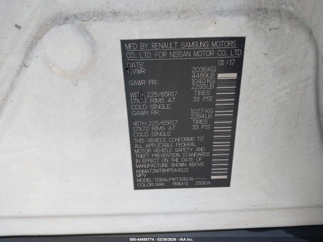 Nissan ROGUE S 2017 KNMAT2MT8HP544521 Image 9