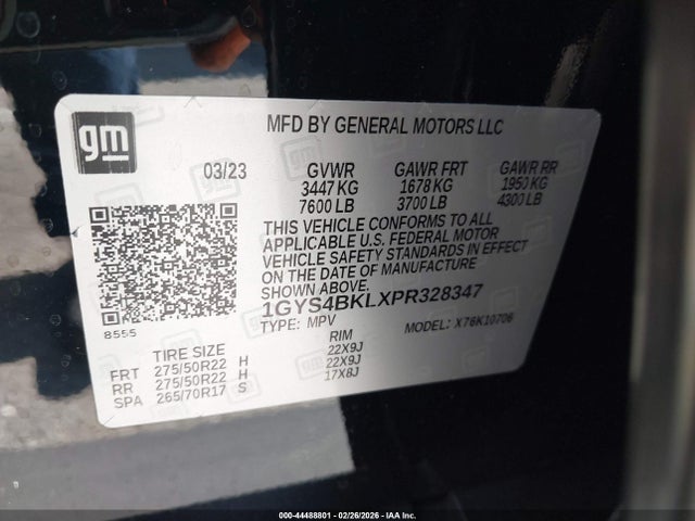 2023 CADILLAC ESCALADE 1GYS4BKLXPR328347 Photo 8