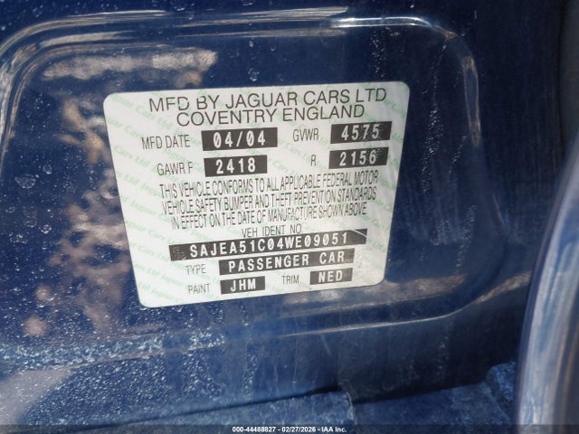 2004 JAGUAR X-TYPE SAJEA51C04WE09051 Photo 8