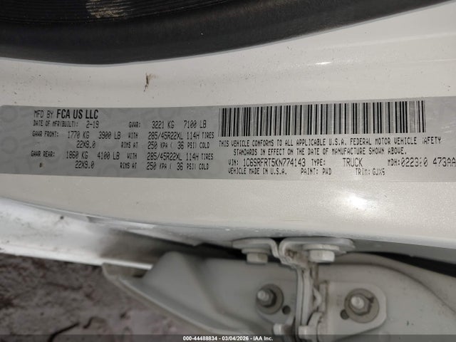 2019 RAM 1500 1C6SRFRT5KN774143 Photo 8