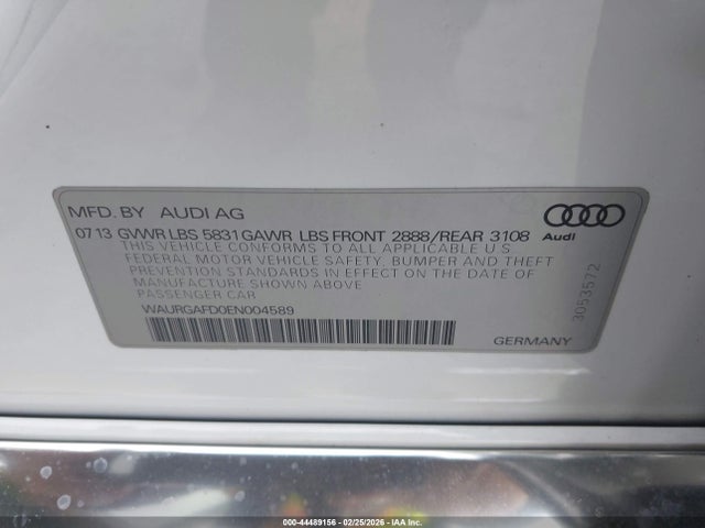 2014 AUDI A8 L WAURGAFD0EN004589 Photo 8
