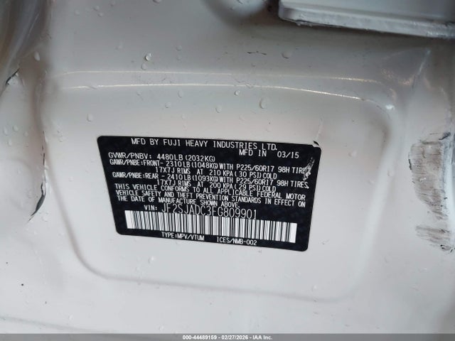 Subaru Forester 2.5i Premium 2015 JF2SJADC3FG809901 Image 9