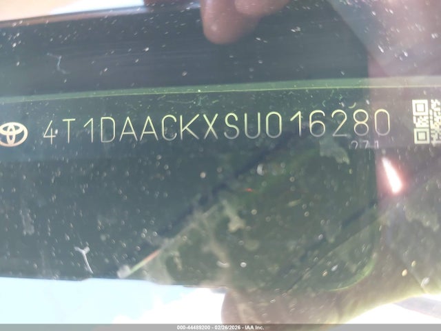 4T1DAACKXSU016280 Toyota CAMRY SE